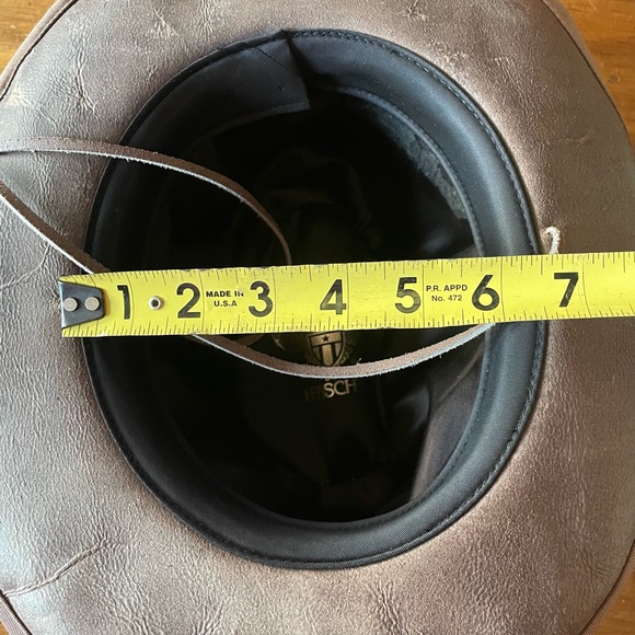 Henschel Hat Brown Leather Suede Aussie Outback - Picture 8 of 8